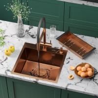 Кухонная мойка RoxenBath Simple 50 PVD бронза (текстурное покрытие)