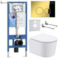 Комплект 6 в 1 RoxenBath StounFix Dual Fresh 968026 (состоит из: 710200, кнопки Santi 410260G, 530120-01)
