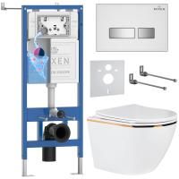 Комплект 6 в 1 RoxenBath StounFix Dual Fresh 904965 (состоит из: 710200, Glass 430280W, 530110-01G)