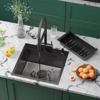 Кухонная мойка RoxenBath Simple 50 PVD графит (текстурное покрытие)