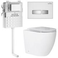 Комплект 5 в 1 RoxenBath Attach 967095 (состоит из: 710215 ,Glass 430280W; 650185-01)