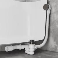 Сифон для ванны RoxenBath R70C-GM Click-Clack с функцией верхней очистки