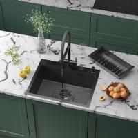 Кухонная мойка RoxenBath Snake 60 PVD графит (текстурное покрытие)