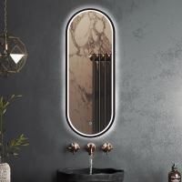 Зеркало RoxenBath Grown (45x120) в алюминиевой раме оружейная сталь
