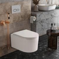 Подвесной унитаз RoxenBath Royal Matt 530200-01 Rimless Soft Close