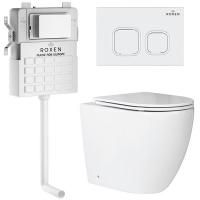 Комплект 5 в 1 RoxenBath Attach 966929 (состоит из: 710215, Santi 410280W; 650185-01)