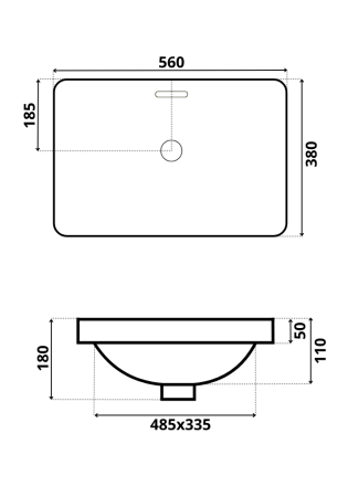 Умывальник RoxenBath Axel 570255