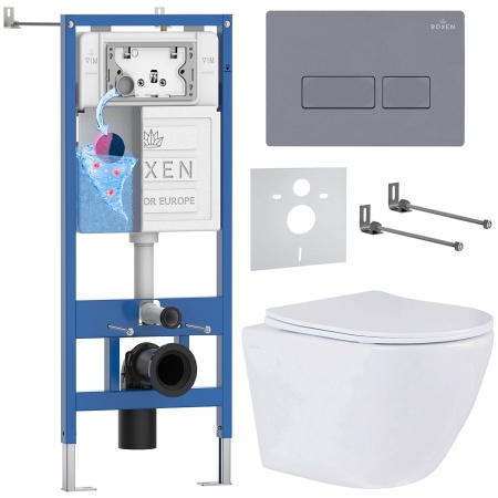 Комплект 6 в 1 RoxenBath StounFix Dual Fresh 966771 (состоит из: 710200, Caspia 410280DG, 530185-01)