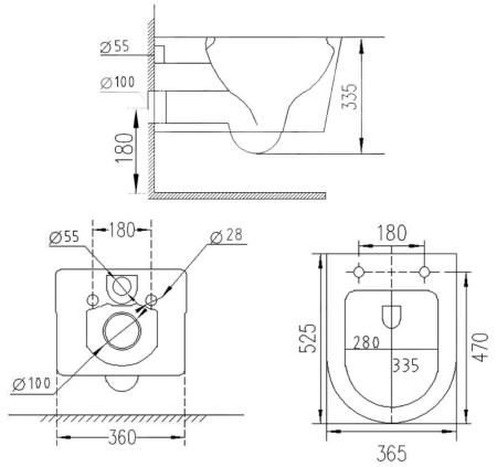 Комплект 6 в 1 RoxenBath StounFix Dual Fresh 966662 (состоит из: 710200, Caspia 410280BG, 530155-01)
