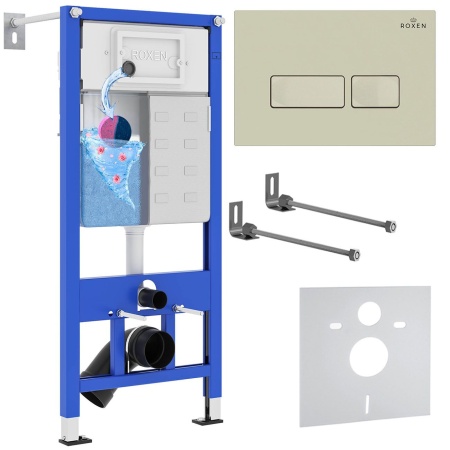 Комплект 4 в 1 RoxenBath StounFix Dual Fresh 966623 (состоит из: 710200, Caspia 410280BG)
