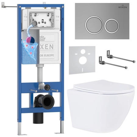 Комплект 6 в 1 RoxenBath StounFix Dual Fresh 524734 (состоит из: 710200, Santi 410260M, 530185-01)