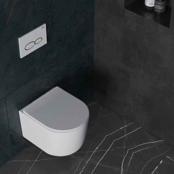 Подвесной унитаз RoxenBath Simple Compact 530120-01 Rimless Soft Close