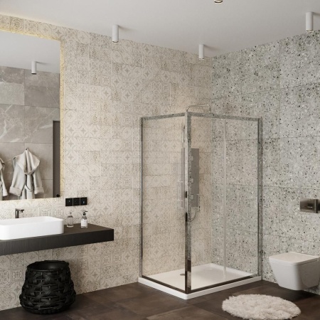 Душевой уголок RoxenBath Caspia 55060-100 (100*80*195)