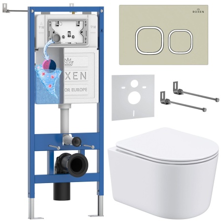 Комплект 6 в 1 RoxenBath StounFix Dual Fresh 966614 (состоит из: 710200, Santi 410280BG, 530120-01)