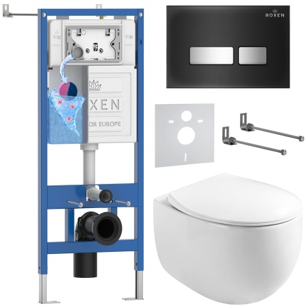 Комплект 6 в 1 RoxenBath StounFix Dual Fresh 964256 (состоит из: 710200, Glass 430280B, 530170-01)
