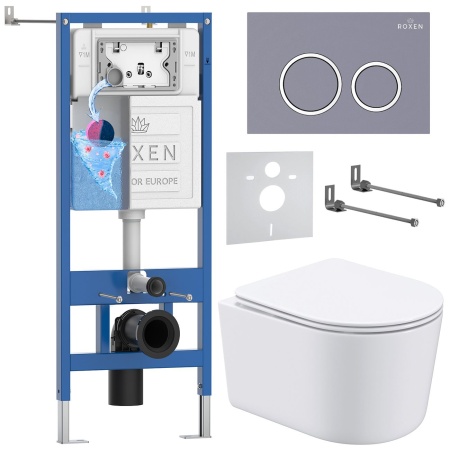 Комплект 6 в 1 RoxenBath StounFix Dual Fresh 966133 (состоит из: 710200, Santi 410260DG, 530120-01)