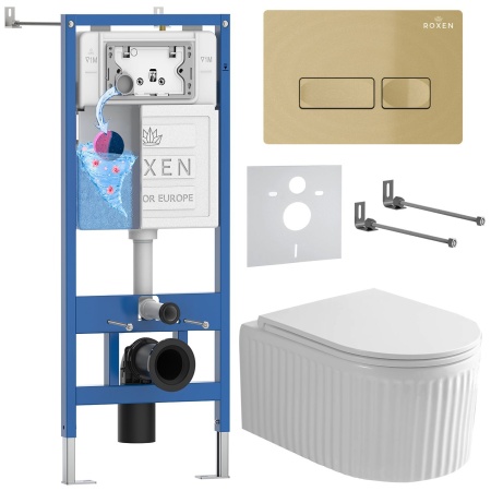 Комплект 6 в 1 RoxenBath StounFix Dual Fresh 968227 (состоит из: 710200, Caspia 410280GB, 530200-01)