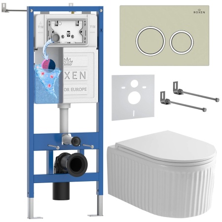 Комплект 6 в 1 RoxenBath StounFix Dual Fresh 968249 (состоит из: 710200, Santi 410260BG, 530200-01)