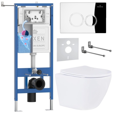 Комплект 6 в 1 RoxenBath StounFix Dual Fresh 508565 (состоит из: 710200, Santi 410260CH, 530185-01)