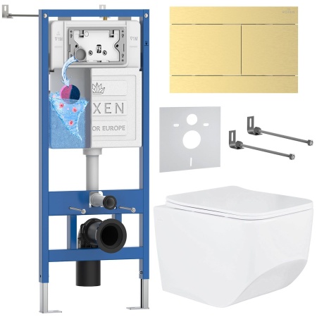 Комплект 6 в 1 RoxenBath StounFix Dual Fresh 868631 (состоит из: 710200, Velar 420300GB, 530145-01)