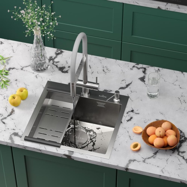 Кухонная мойка RoxenBath Simple 50 зернистый сатин