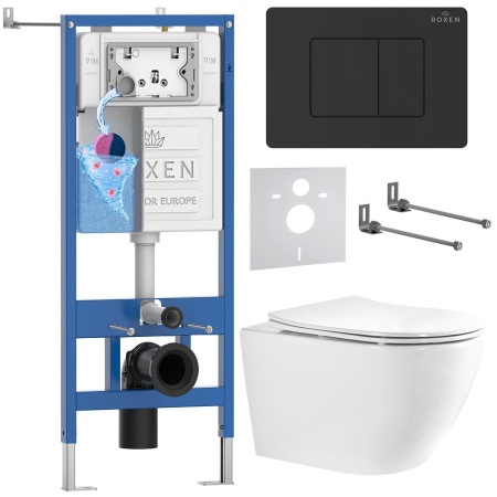Комплект 6 в 1 RoxenBath StounFix Dual Fresh 868452 (состоит из: 710200, Steel 420280BM, 530205-01-L)