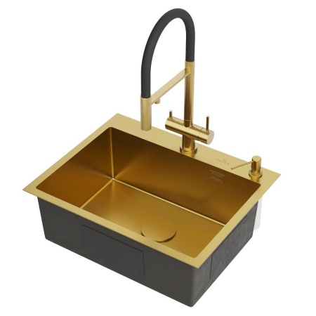 Кухонная мойка RoxenBath Simple 60 PVD (gold)