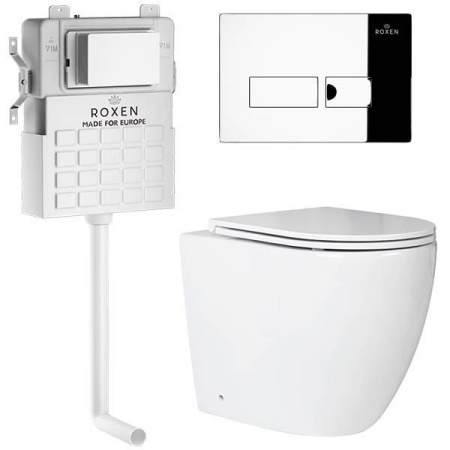 Комплект 5 в 1 RoxenBath Attach 967038 (состоит из: 710215, Caspia 410280CH; 650185-01)