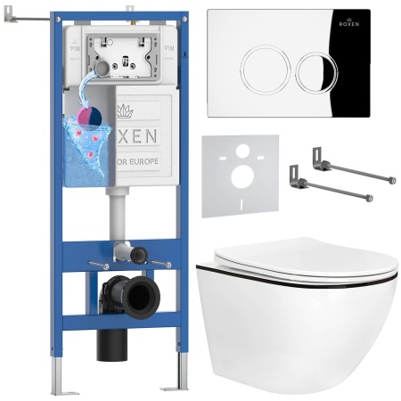 Комплект 6 в 1 RoxenBath StounFix Dual Fresh 964658 (состоит из: 710200, Santi 410260CH, 530110-01B)