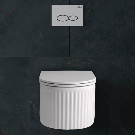 Подвесной унитаз RoxenBath Royal Matt 530200-01 Rimless Soft Close
