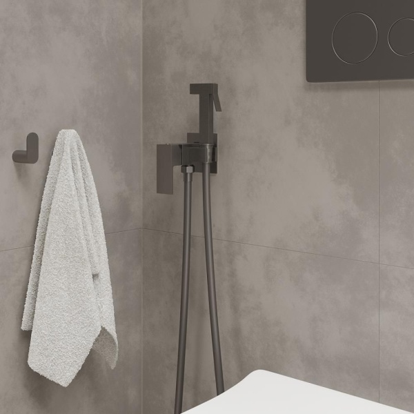 Смеситель встраиваемый RoxenBath Caspia 500960-GM с гигиеническим душем