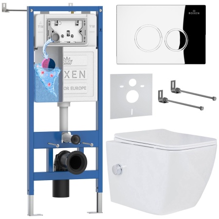 Комплект 6 в 1 RoxenBath StounFix Dual Fresh 521082 (состоит из: 710200, Santi 410260CH, 530135-01X)