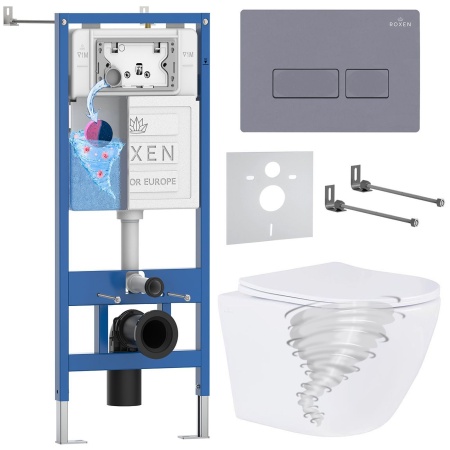Комплект 6 в 1 RoxenBath StounFix Dual Fresh 968330 (состоит из: 710200, Caspia 410280DG, 530205-01)