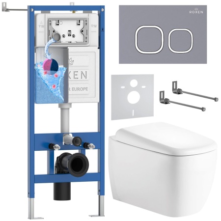 Комплект 6 в 1 RoxenBath StounFix Dual Fresh 968519 (состоит из: 710200, Santi 410280DG, 530220-02)