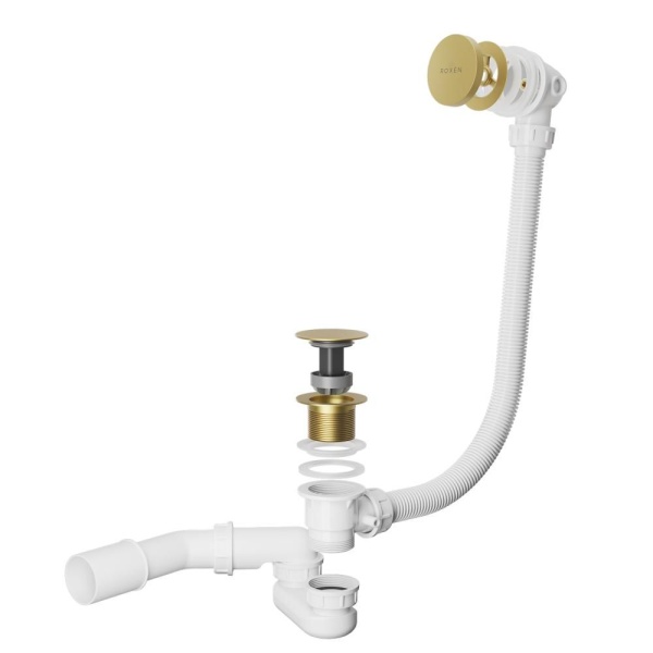Сифон для ванны RoxenBath R70C-G Click-Clack с функцией верхней очистки