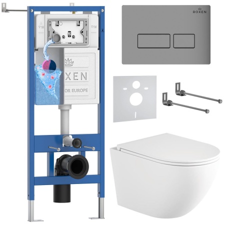 Комплект 6 в 1 RoxenBath StounFix Dual Fresh 868415 (состоит из: 710200, Caspia 410280M, 530205-01-L)