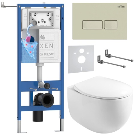 Комплект 6 в 1 RoxenBath StounFix Dual Fresh 966706 (состоит из: 710200, Caspia 410280BG, 530170-01)