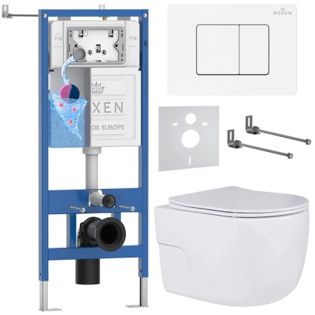 Комплект 6 в 1 RoxenBath StounFix Dual Fresh 868535 (состоит из: 710200, Steel 420280WM, 530155-01)