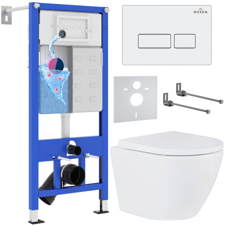 Комплект 6 в 1 RoxenBath StounFix Dual Fresh 570840 (состоит из: 710200, Caspia 410280W, 530185-02)