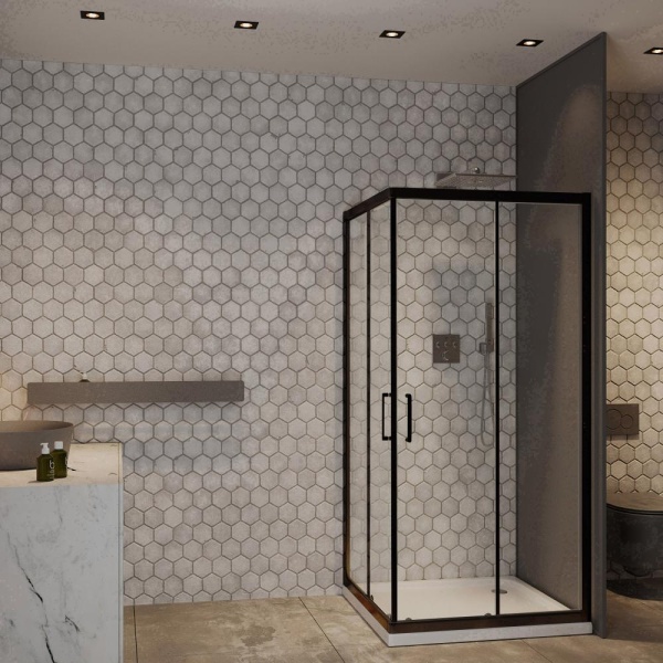 Душевой уголок RoxenBath Caspia 55060-90B (90*90*195)