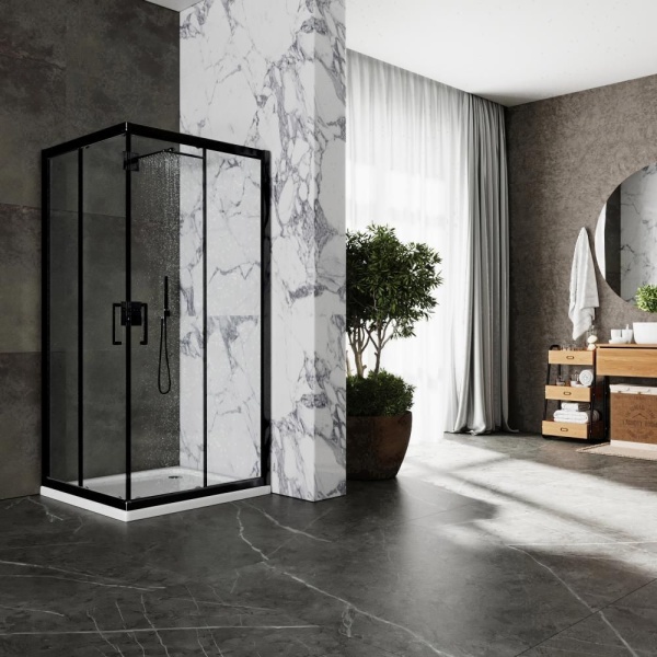 Душевой уголок RoxenBath Caspia 55060-90B (90*90*195)