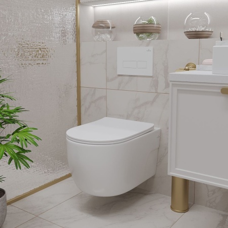Подвесной унитаз RoxenBath Porto 530155-01 Rimless Soft Close