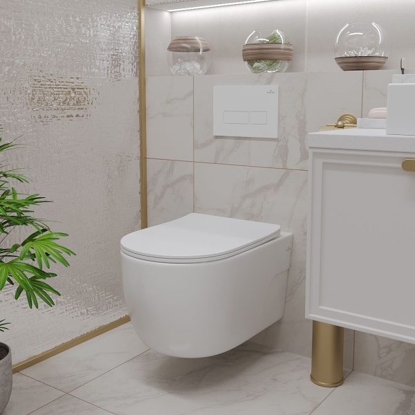 Подвесной унитаз RoxenBath Porto 530155-01 Rimless Soft Close