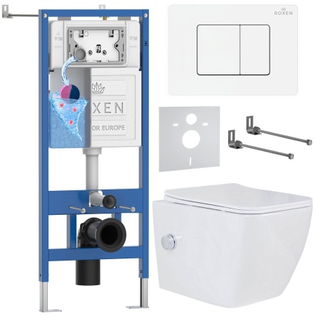 Комплект 6 в 1 RoxenBath StounFix Dual Fresh 868531 (состоит из: 710200, Steel 420280WM, 530135-01X)