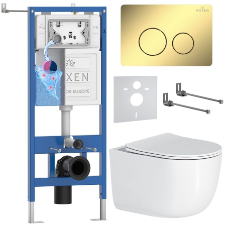 Комплект 6 в 1 RoxenBath StounFix Dual Fresh 868476 (состоит из: 710200, Steel 420260-CHG, 530160-01)