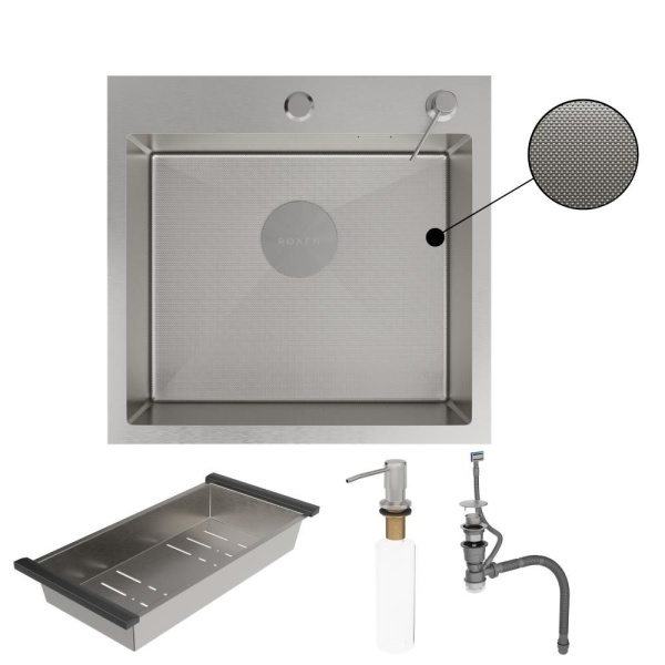 Кухонная мойка RoxenBath Simple 50 зернистый сатин