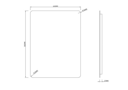 Зеркало RoxenBath Bella (60x80) c подогревом