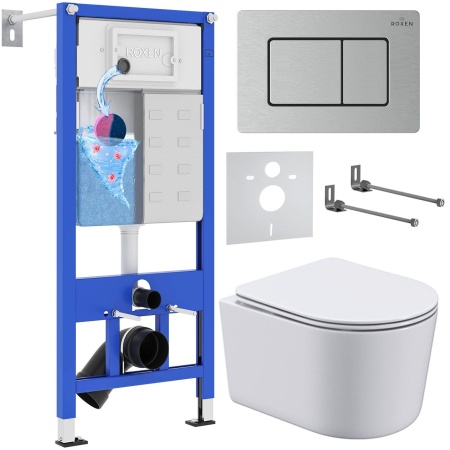 Комплект 6 в 1 RoxenBath StounFix Dual Fresh 968486 (состоит из: 710200, Steel 420280S, 530120-01)