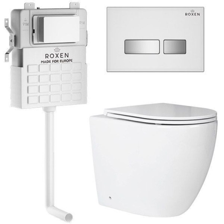 Комплект 5 в 1 RoxenBath Attach 967095 (состоит из: 710215 ,Glass 430280W; 650185-01)