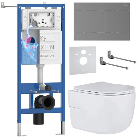 Комплект 6 в 1 RoxenBath StounFix Dual Fresh 868603 (состоит из: 710200, Velar 420300GM, 530155-01)